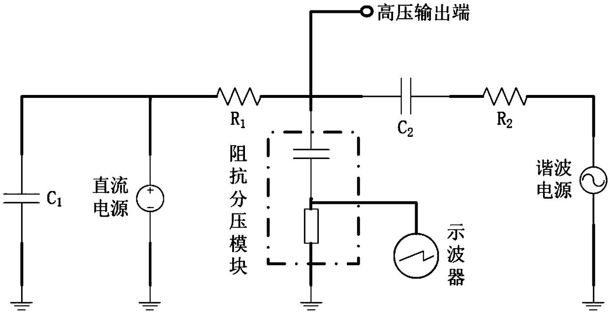 Ultra-high-frequency-method-based coupling oil-paper-insulation partial discharge detection system in composite electric field