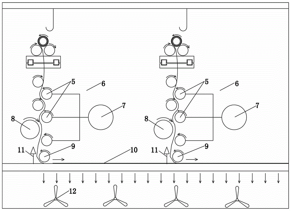 A material-pressing guide mechanism for garment cutting equipment