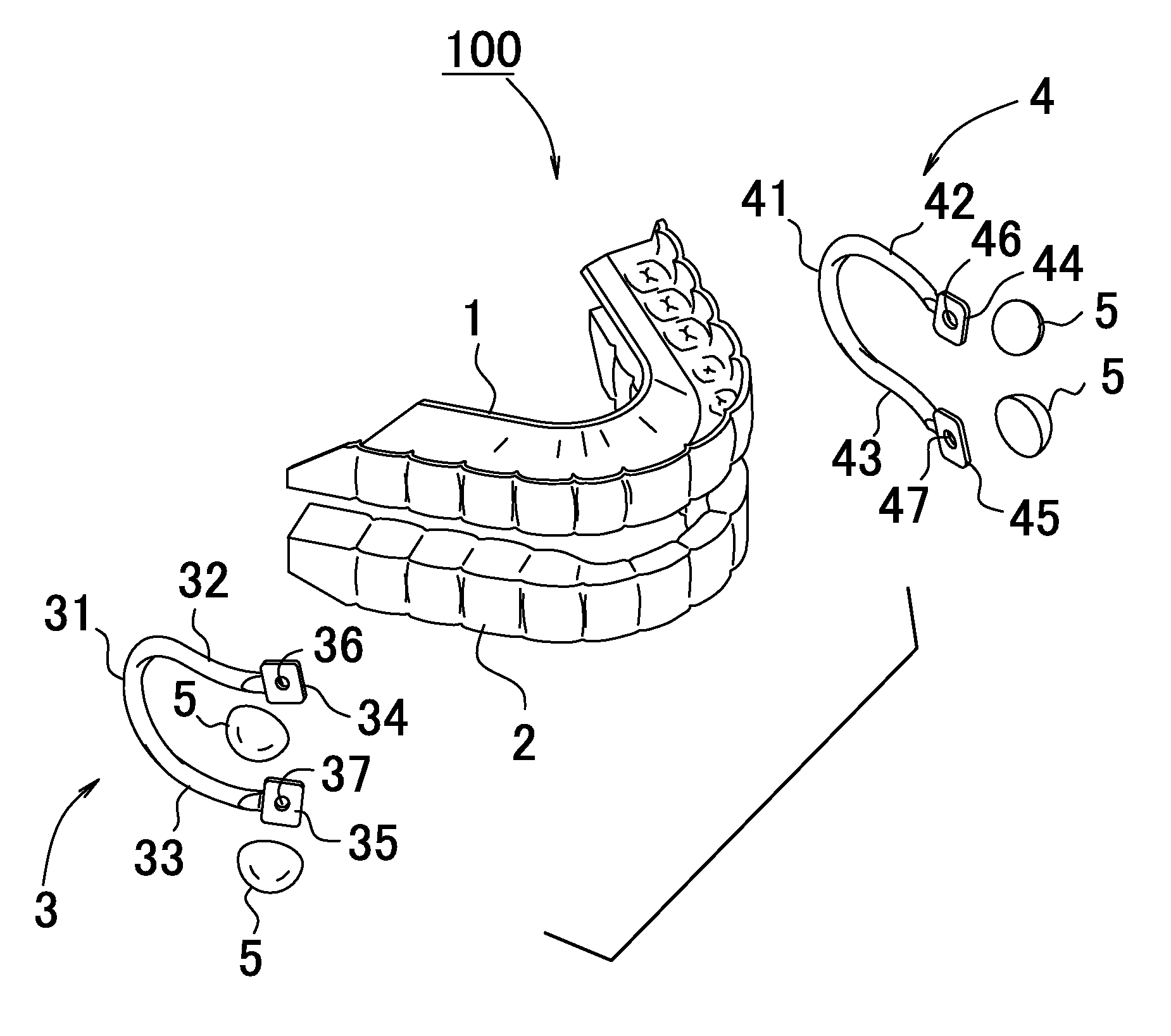 Jaw repositioning appliance