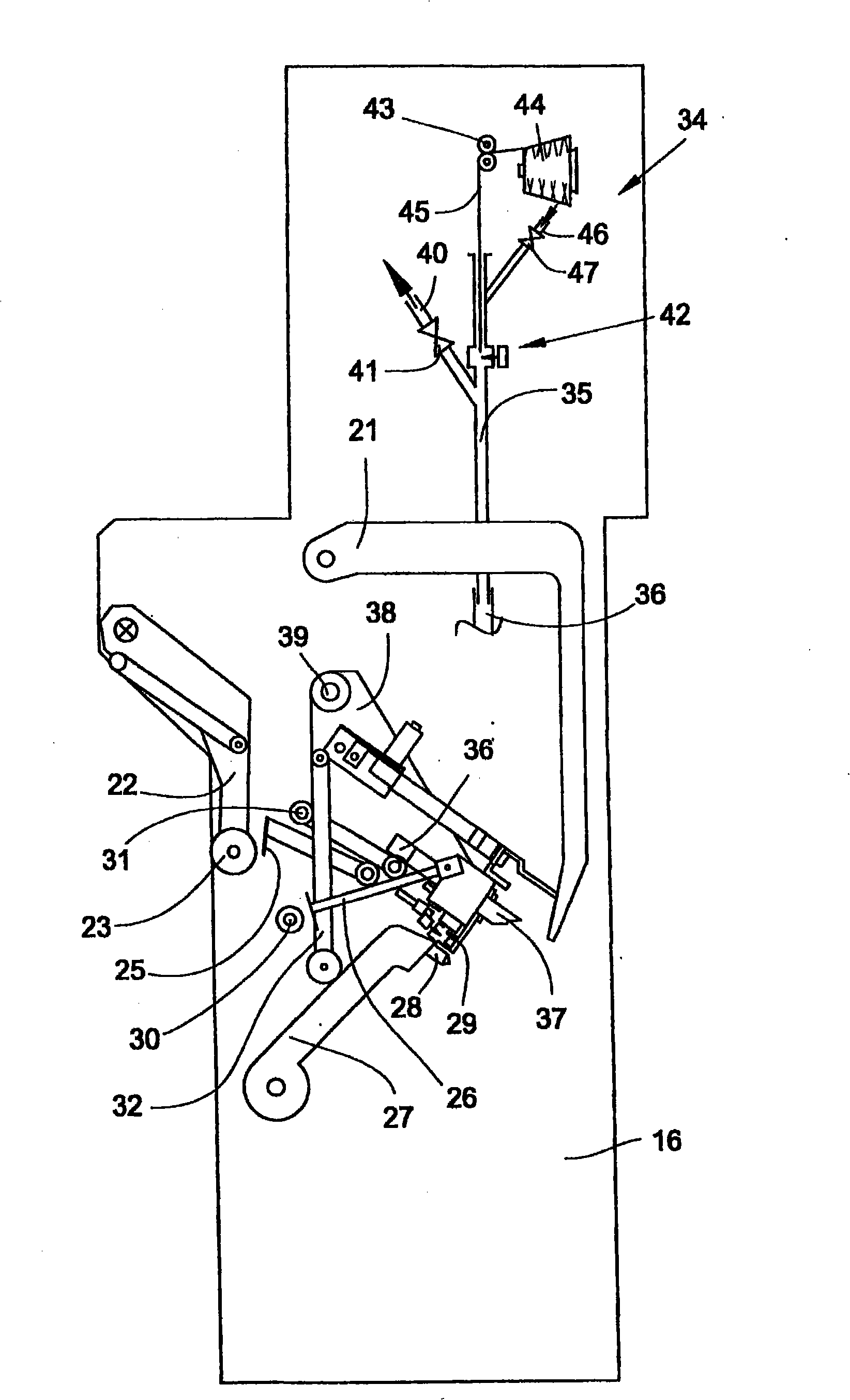 Service assembly for a textile machine which produces crosswound bobbins