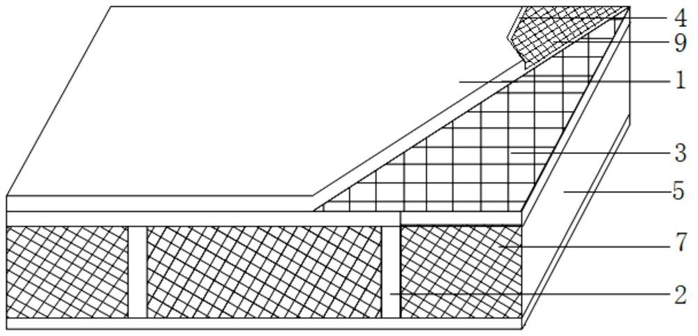 Reinforced points warehouse structure disassembly-free energy-saving composite thermal-insulation formwork