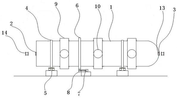 A kind of self-grinding drum replacement reactor and multi-energy cascade purification process with anti-return solution