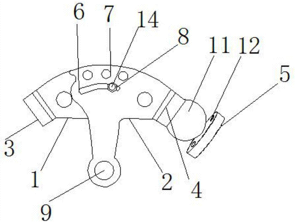 Hinge plug door stop with limiting moving function