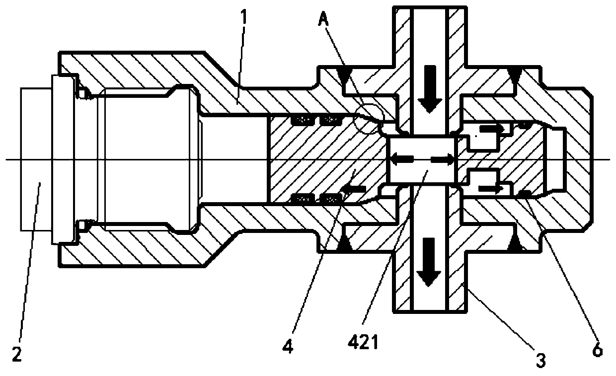 High-pressure unloading type gunpowder gas-actuated valve