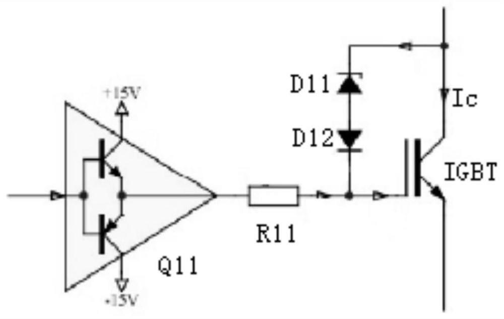 IGBT (Insulated Gate Bipolar Translator) driving circuit and motor controller