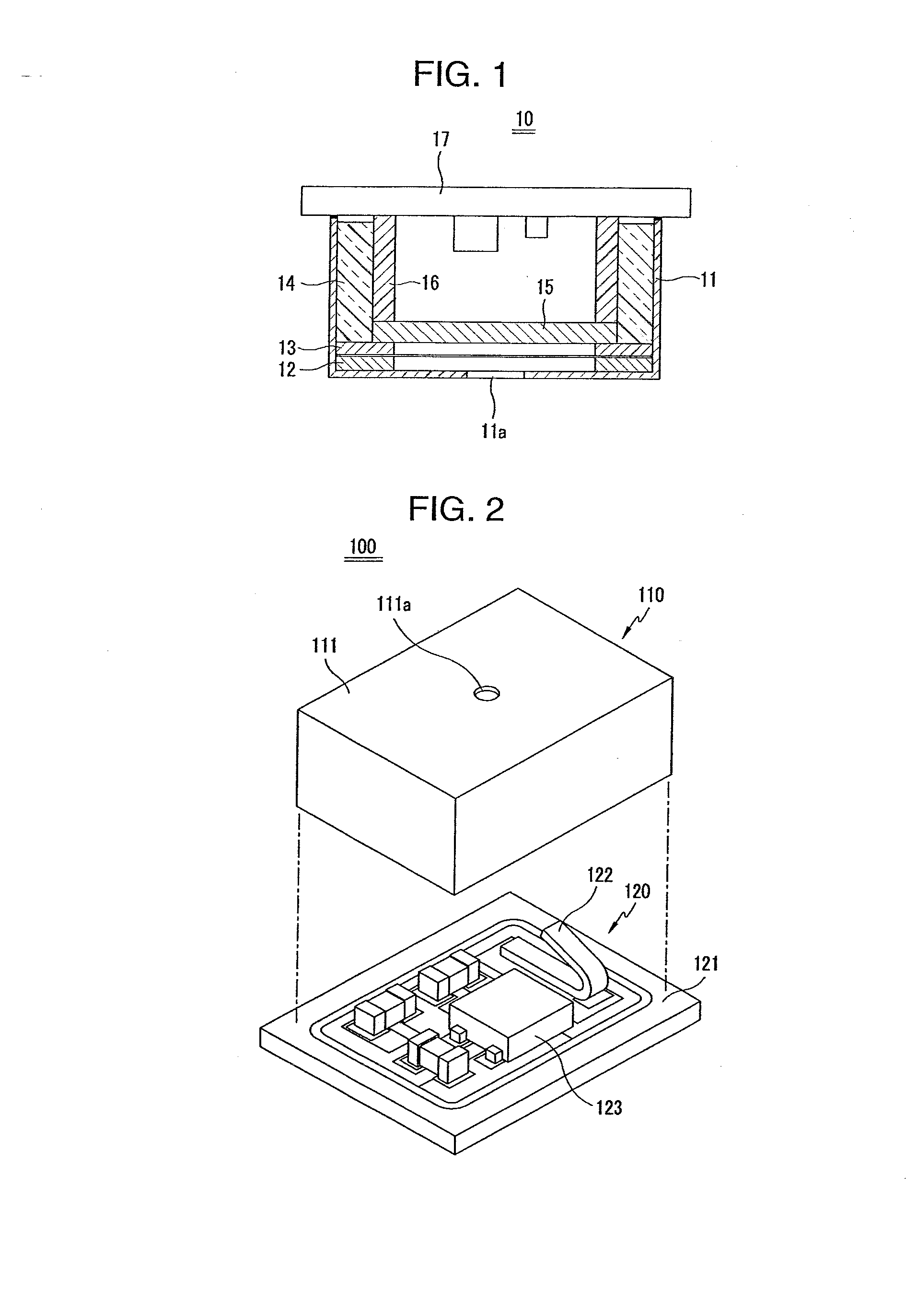 Welding type condenser microphone using spring base