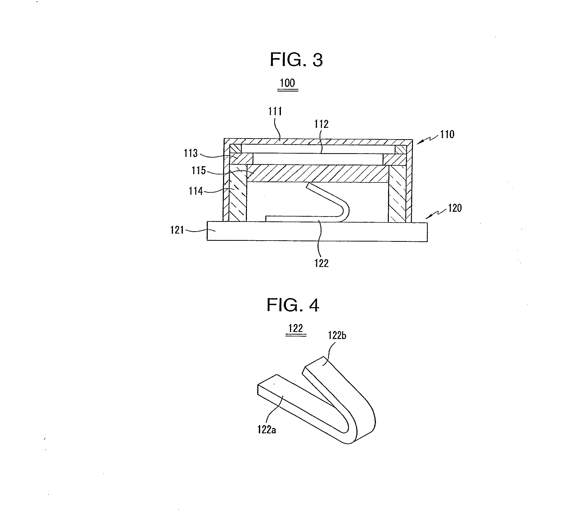 Welding type condenser microphone using spring base