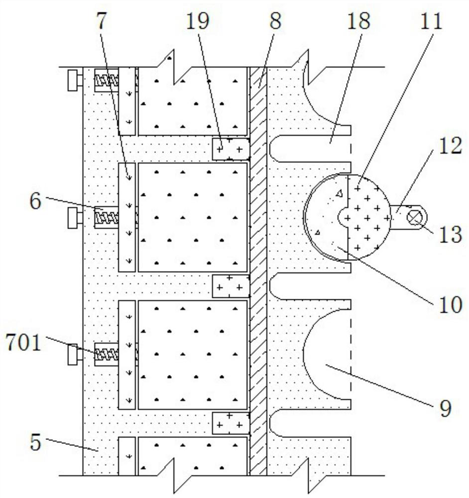 Stamping device for antioxidant film-coated ceiling board