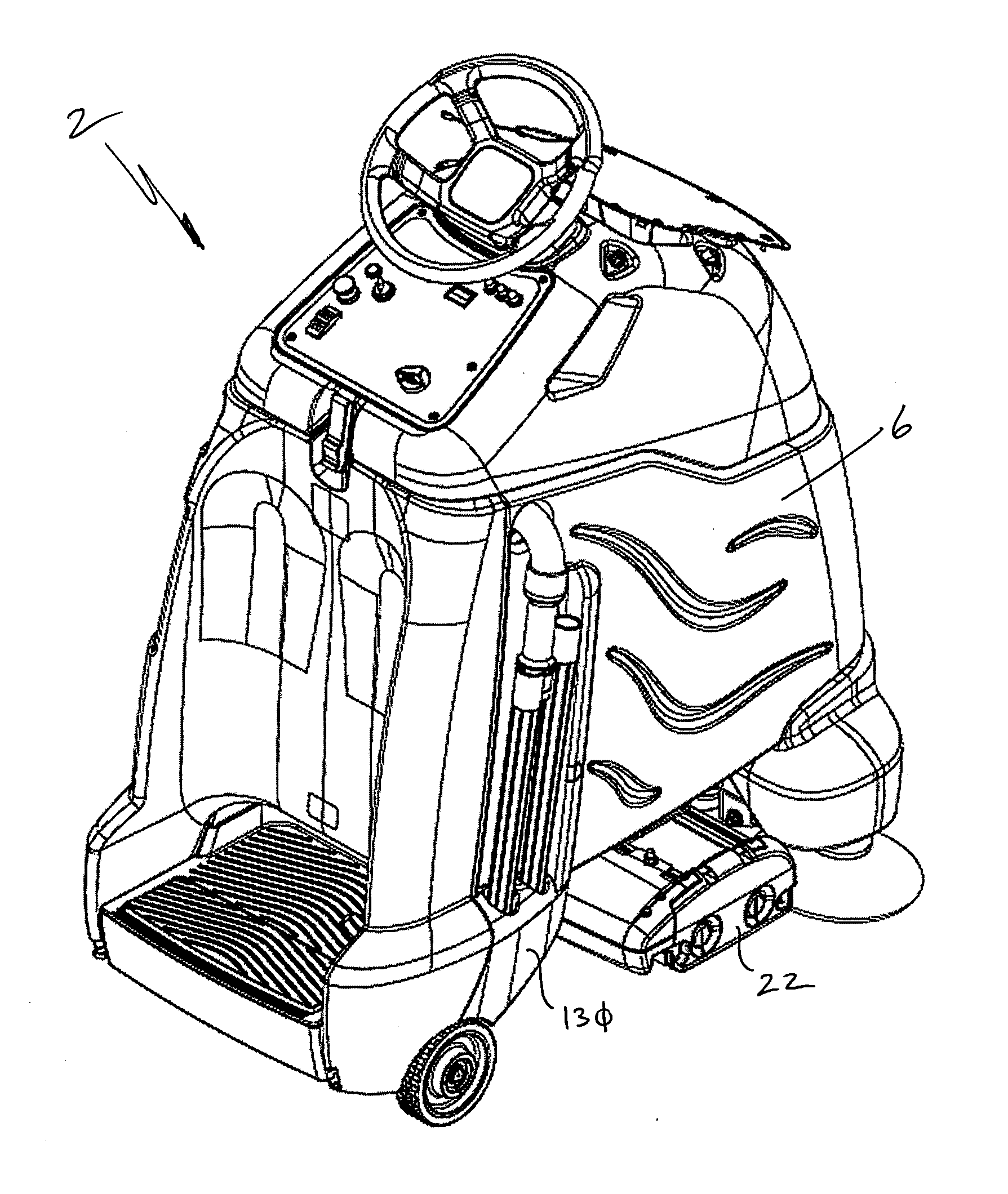 Floor cleaning apparatus employing a combined sweeper and vaccum assembly