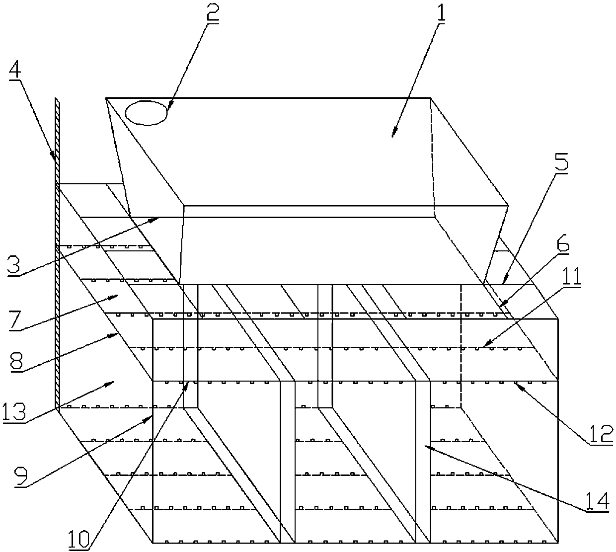 Floating modular biochemistry stuffing frame