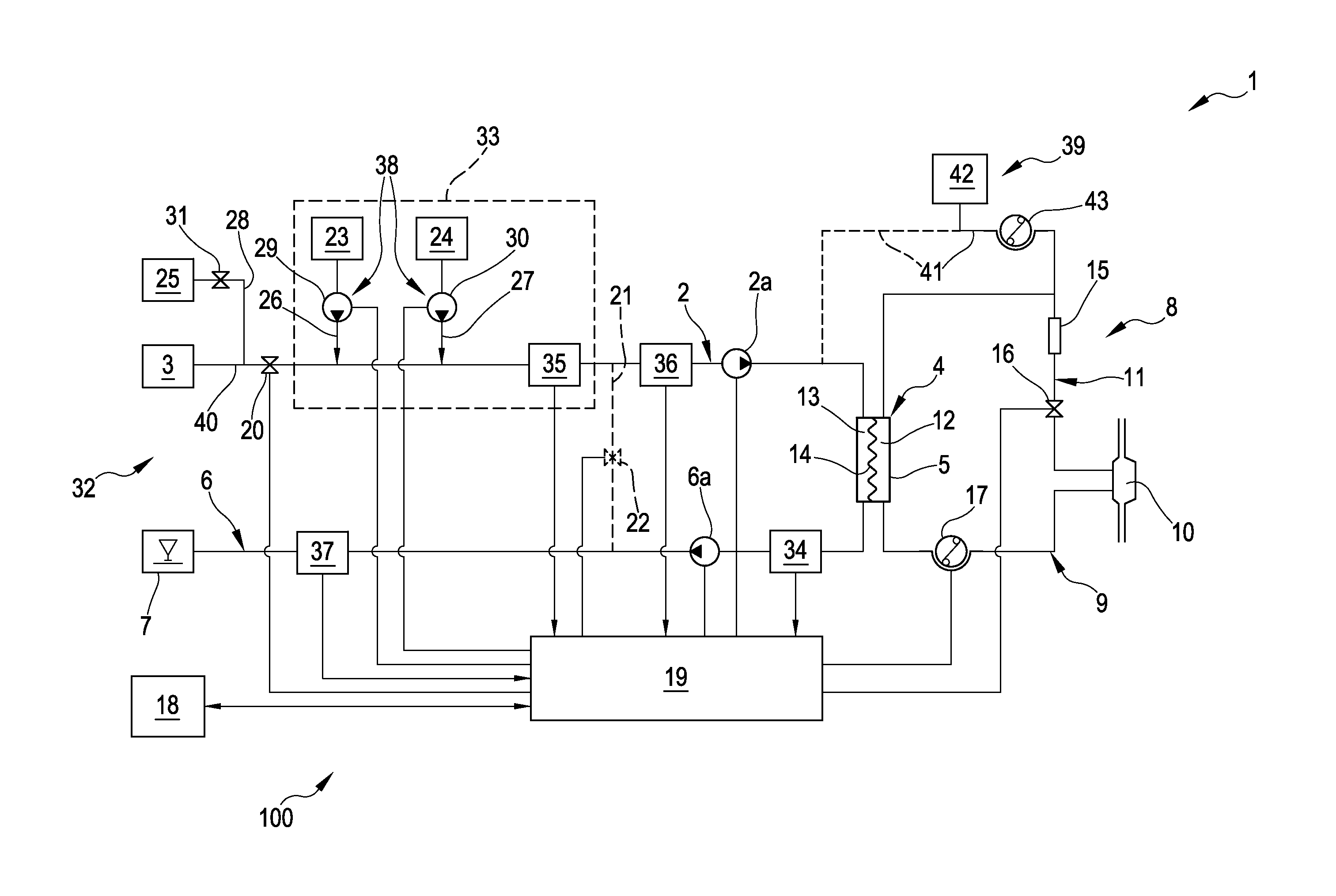 Dialysis apparatus and method for controlling a dialysis apparatus