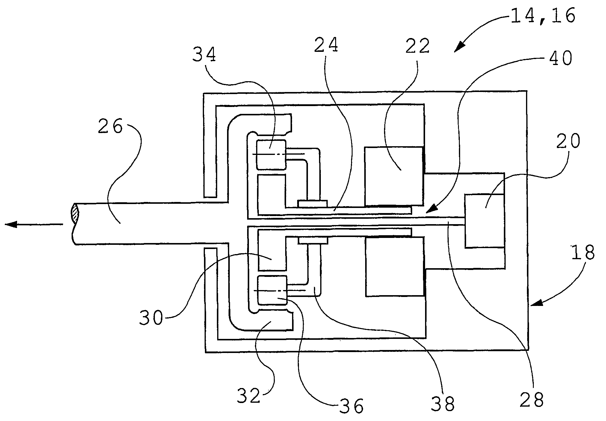 Sensor Assembly in a Gearbox for Positioning