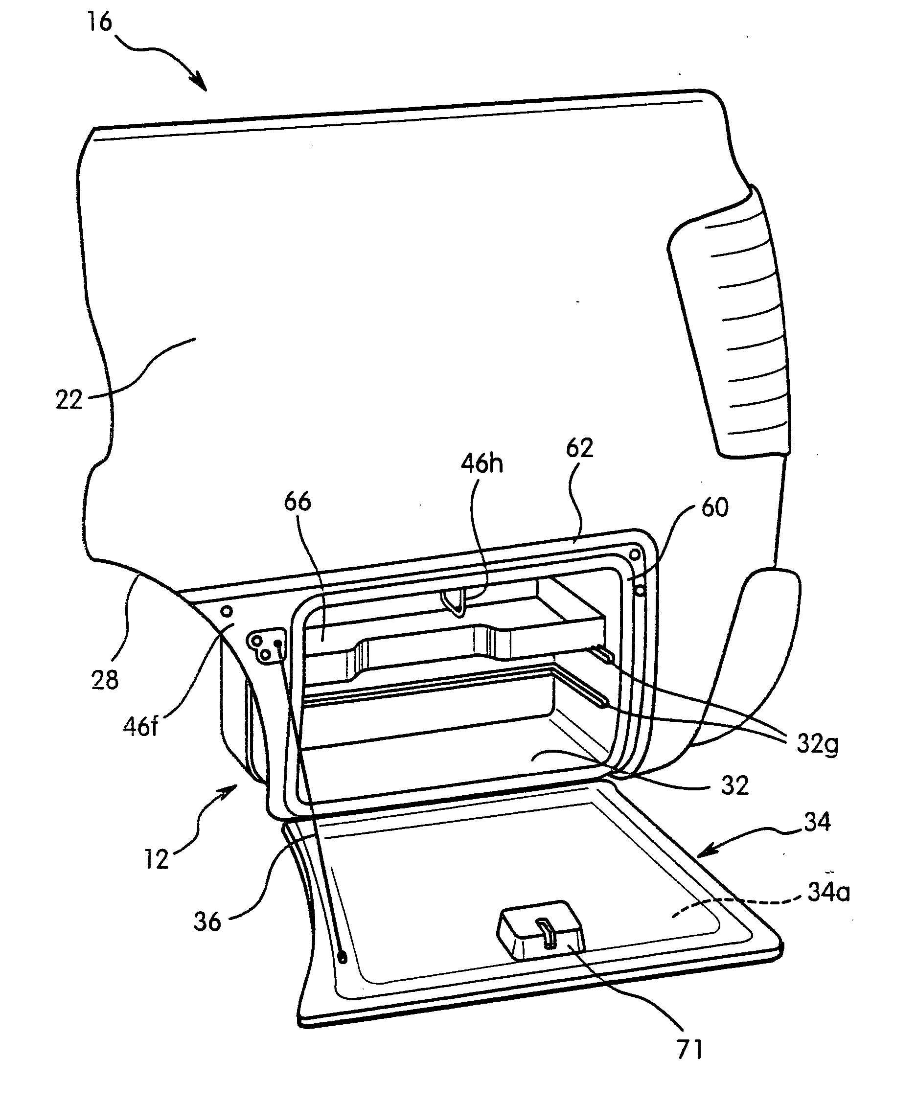 Vehicle side panel storage box assembly