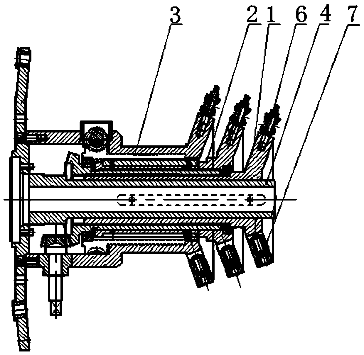 Parallel twisted wire rope pre-deforming device