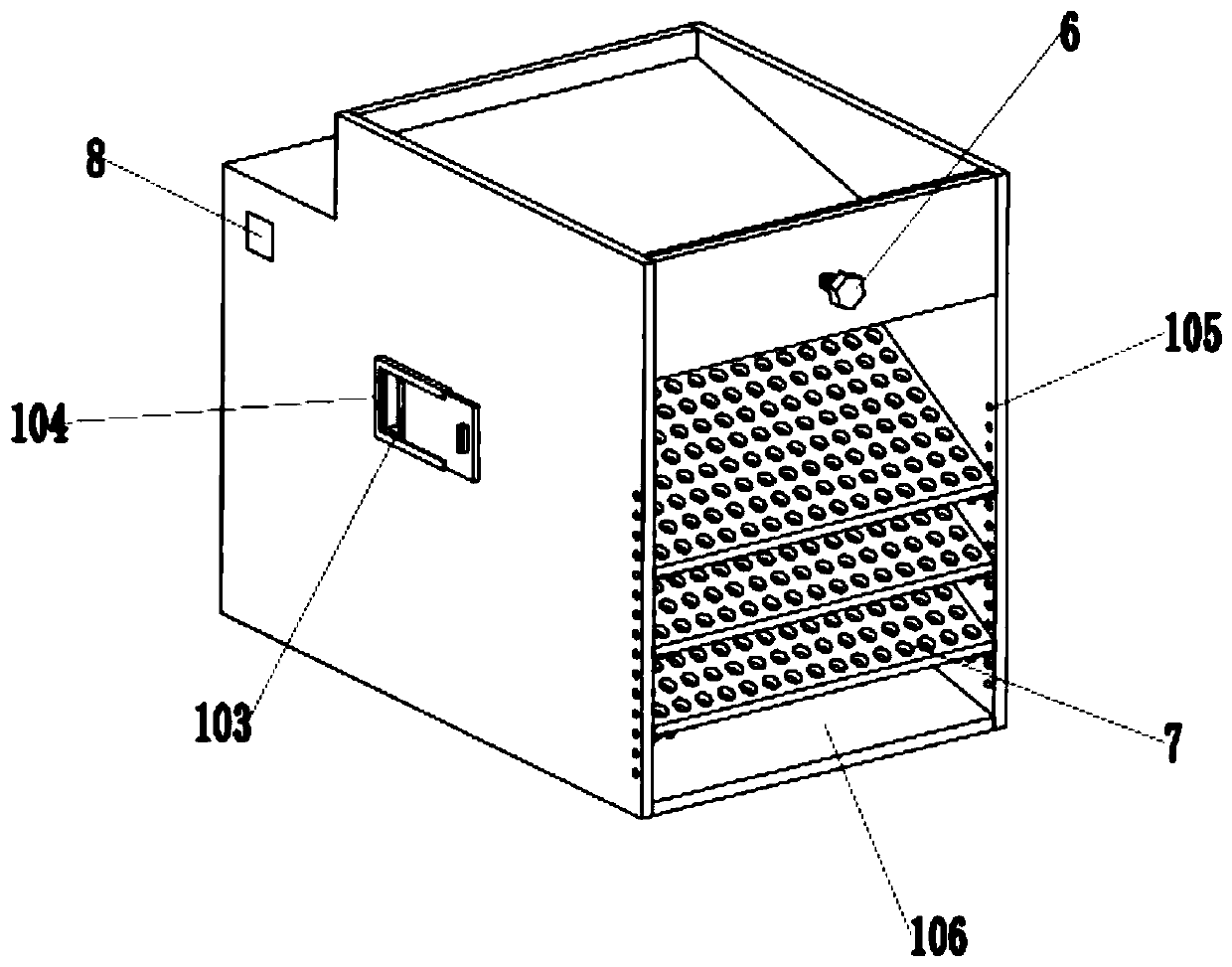 Honeysuckle winnowing impurity-removing equipment