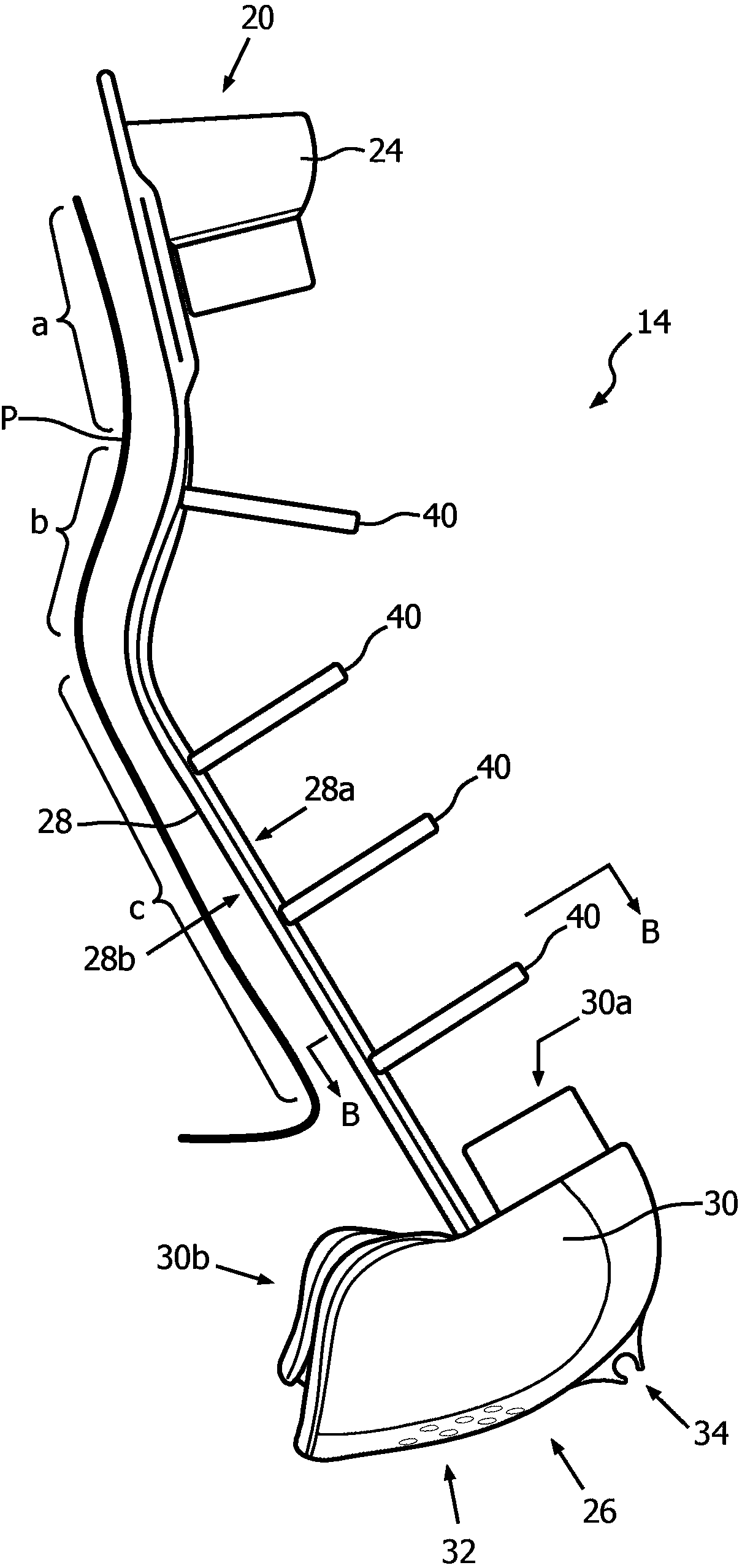 Custom contoured frame for patient interface device