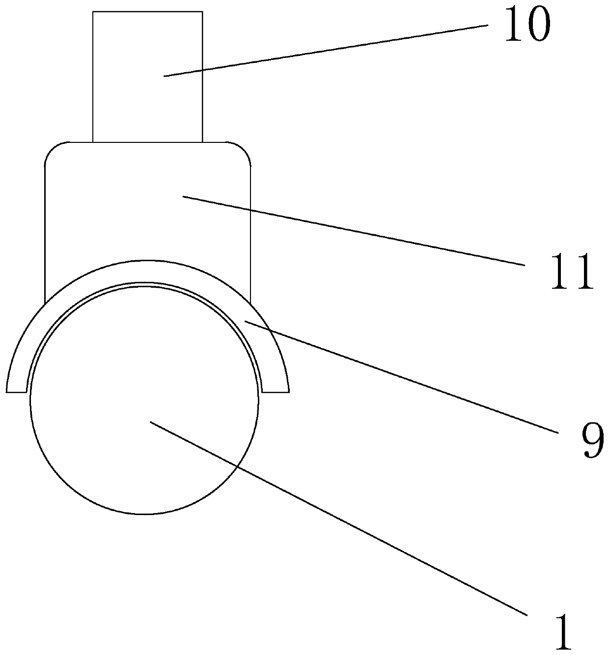 Device for reducing lead leaching mud