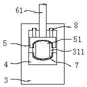 Clamping device on steel structure welded frame