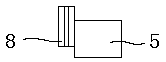 Clamping device on steel structure welded frame