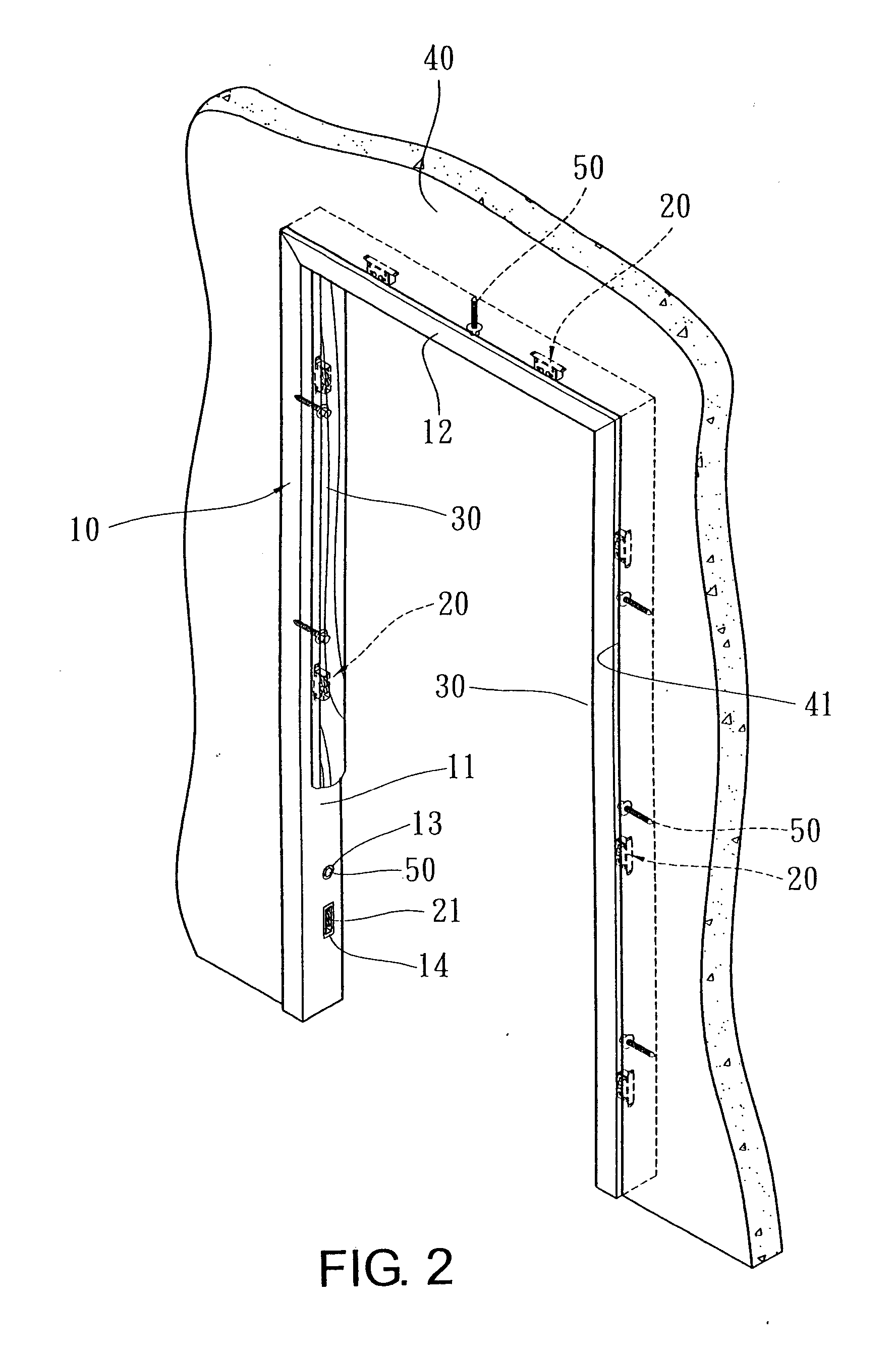 Doorframe structure