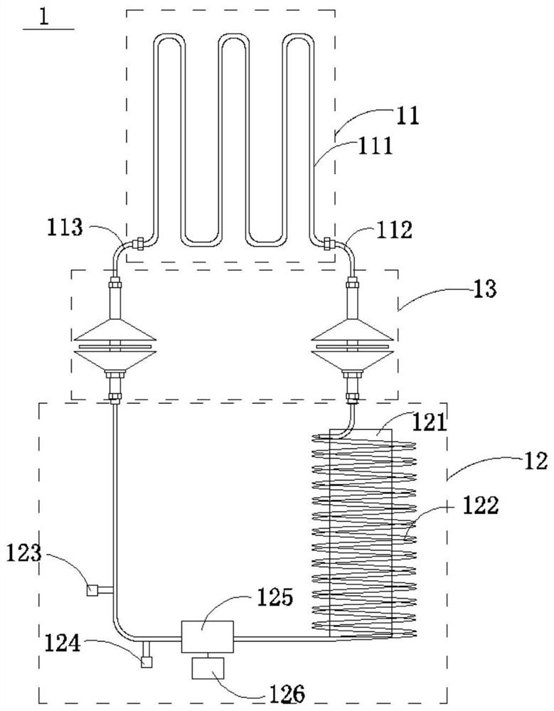 Cooling type medical protective clothing and intelligent cooling control method and dismounting method thereof