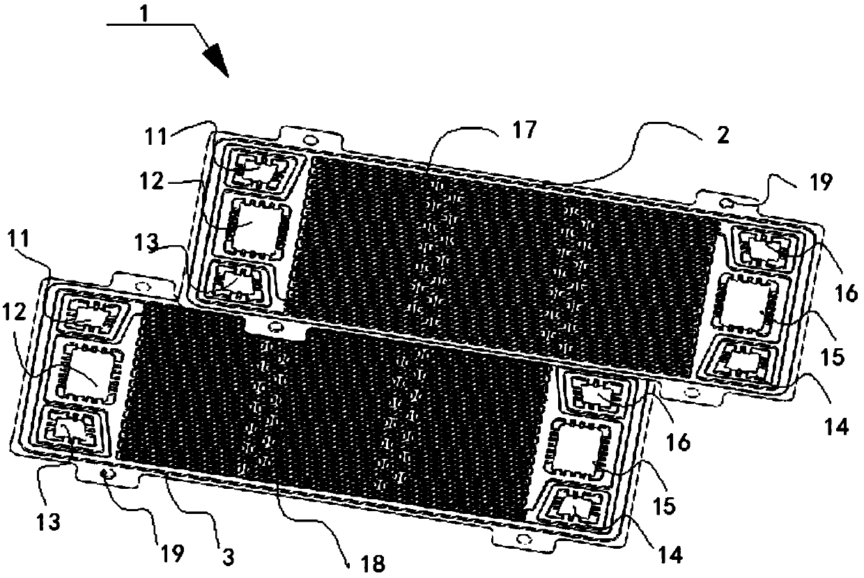 Metal bipolar plate of miniature fuel battery