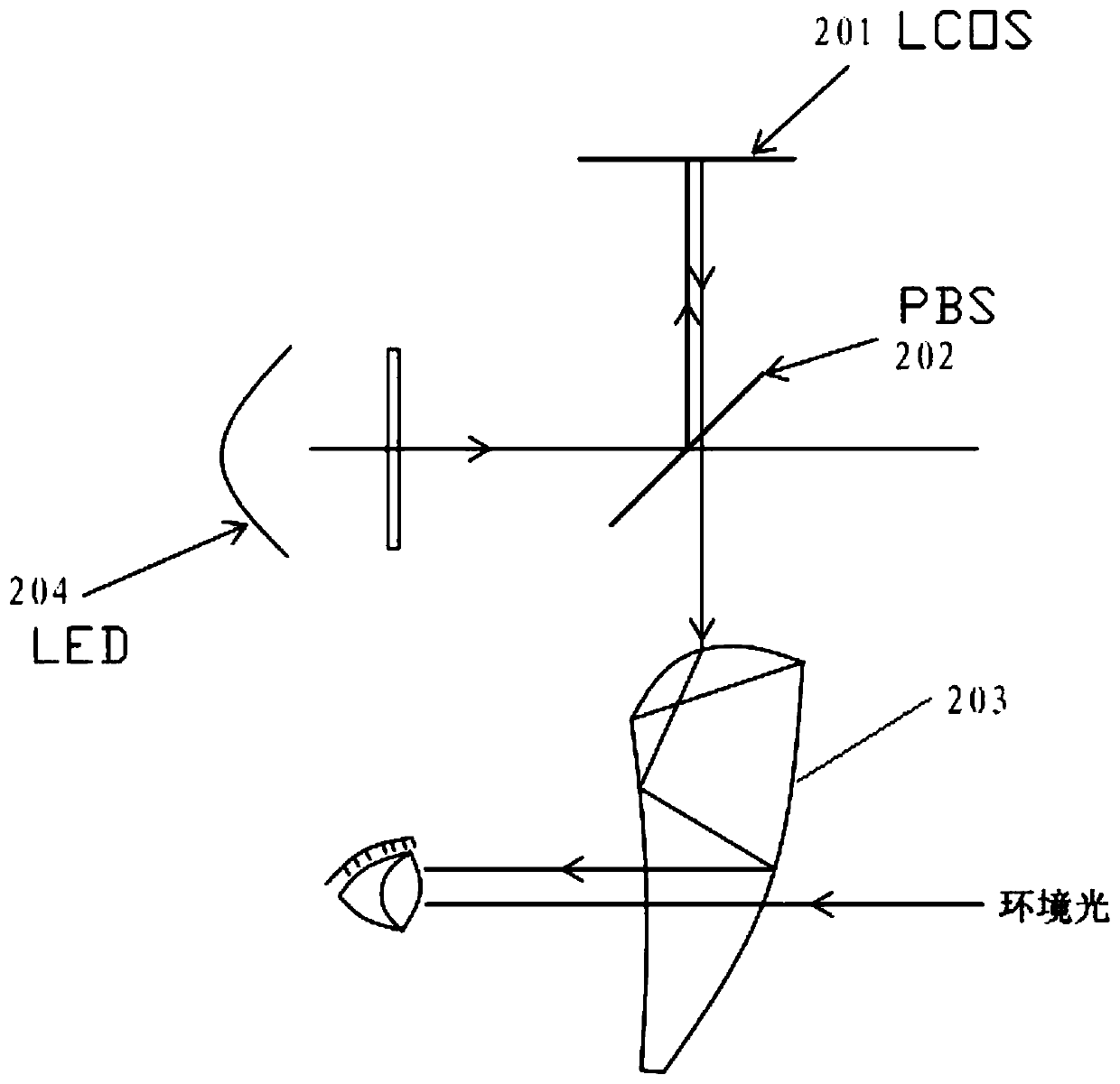 LCOS architecture-based face recognition AR glasses and face recognition method thereof