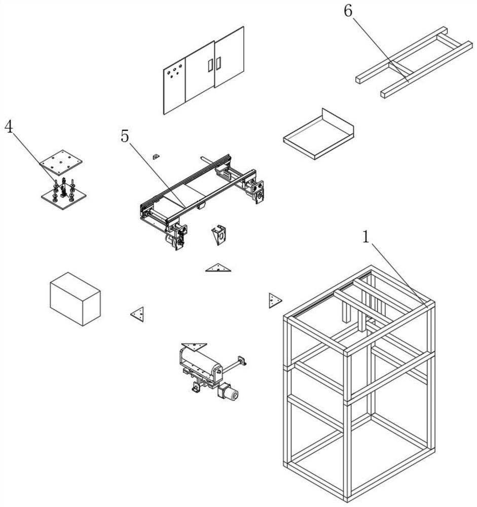 A pressing and positioning mechanism used in the process of cutting suit fabrics