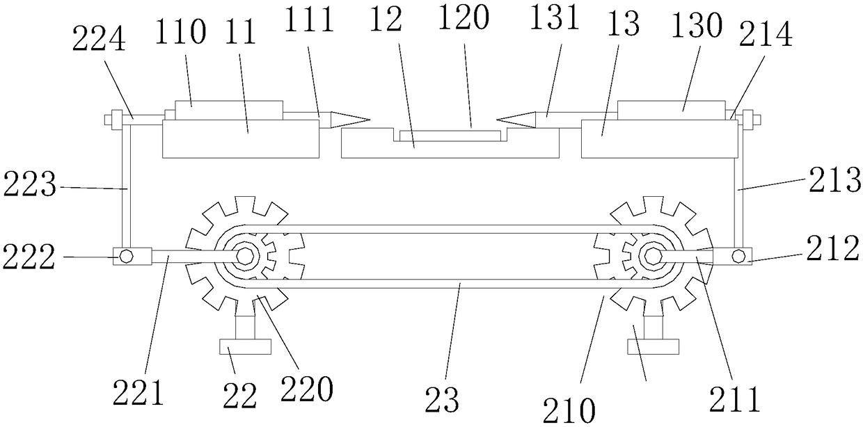 Chip angle correction device for LED packaging