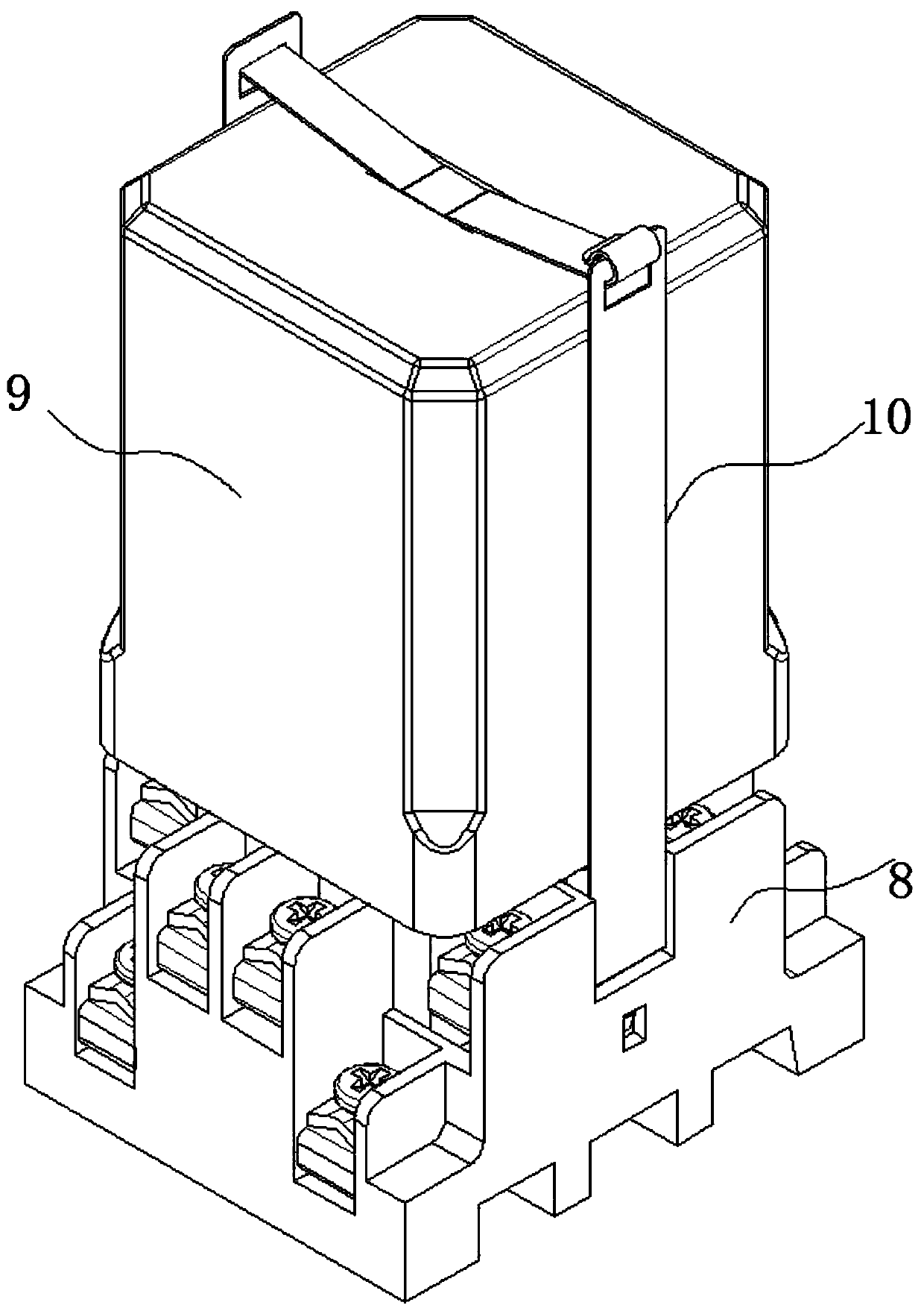 Reed switch relay with protective cover