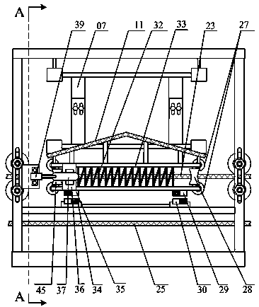 Suspension type lateral deviation preventing conveyer belt degaussing rack device