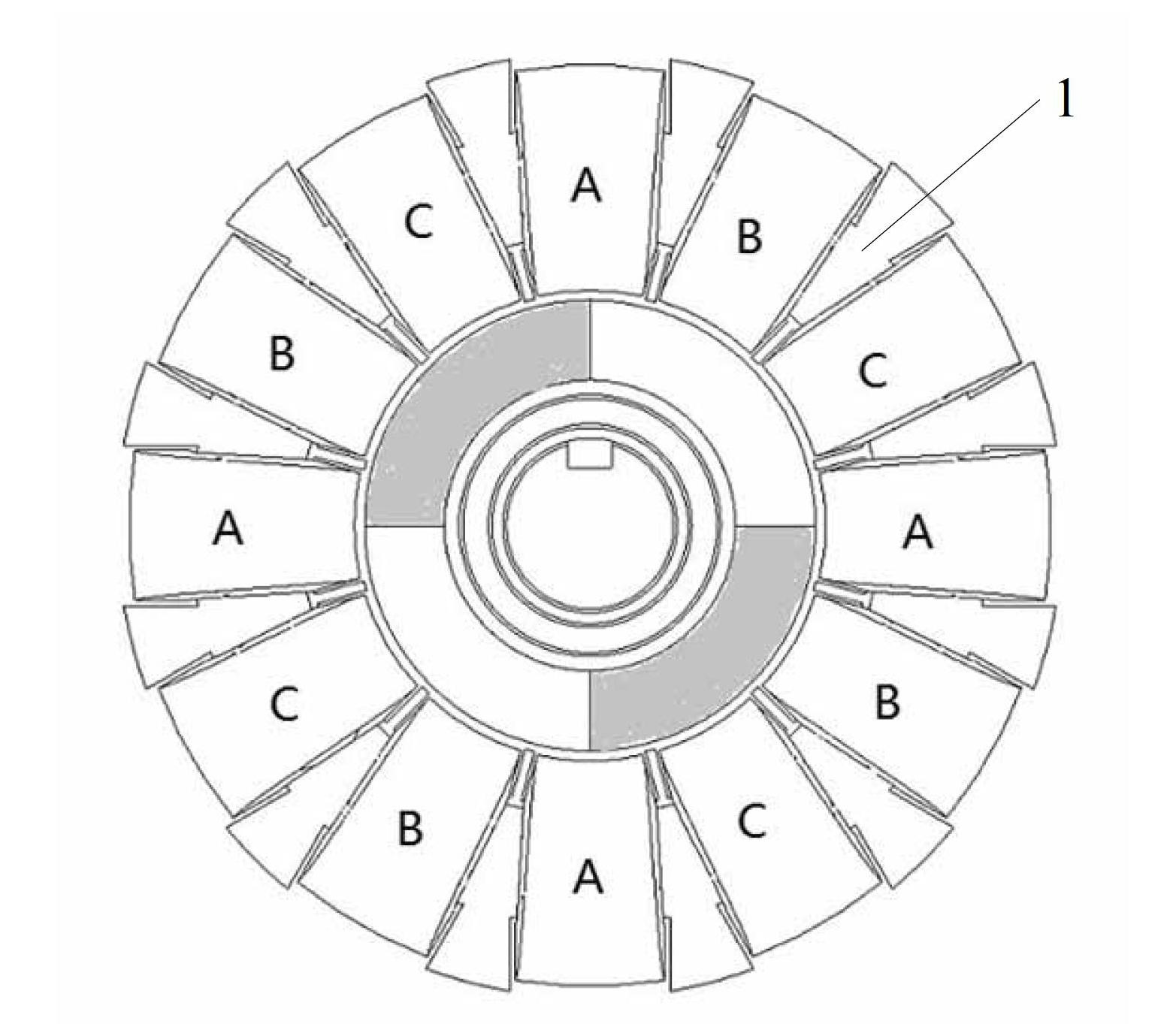 Polyphase permanent magnet motor with leakage reactance adjustable structure