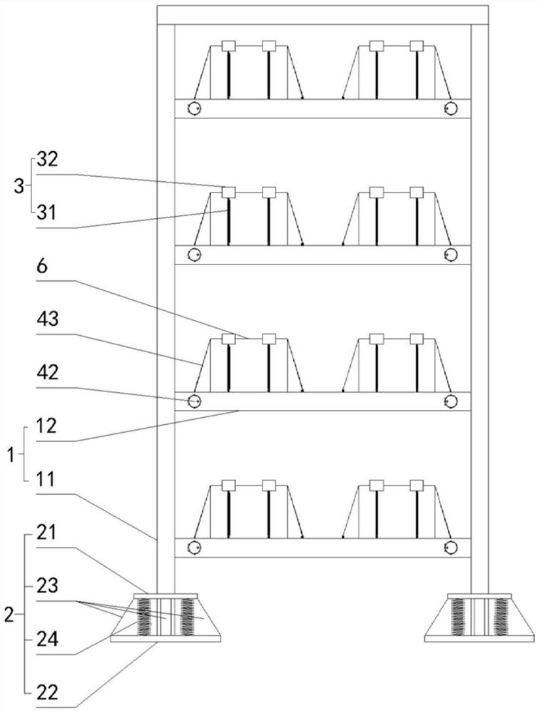 A high-stability shelf for ships