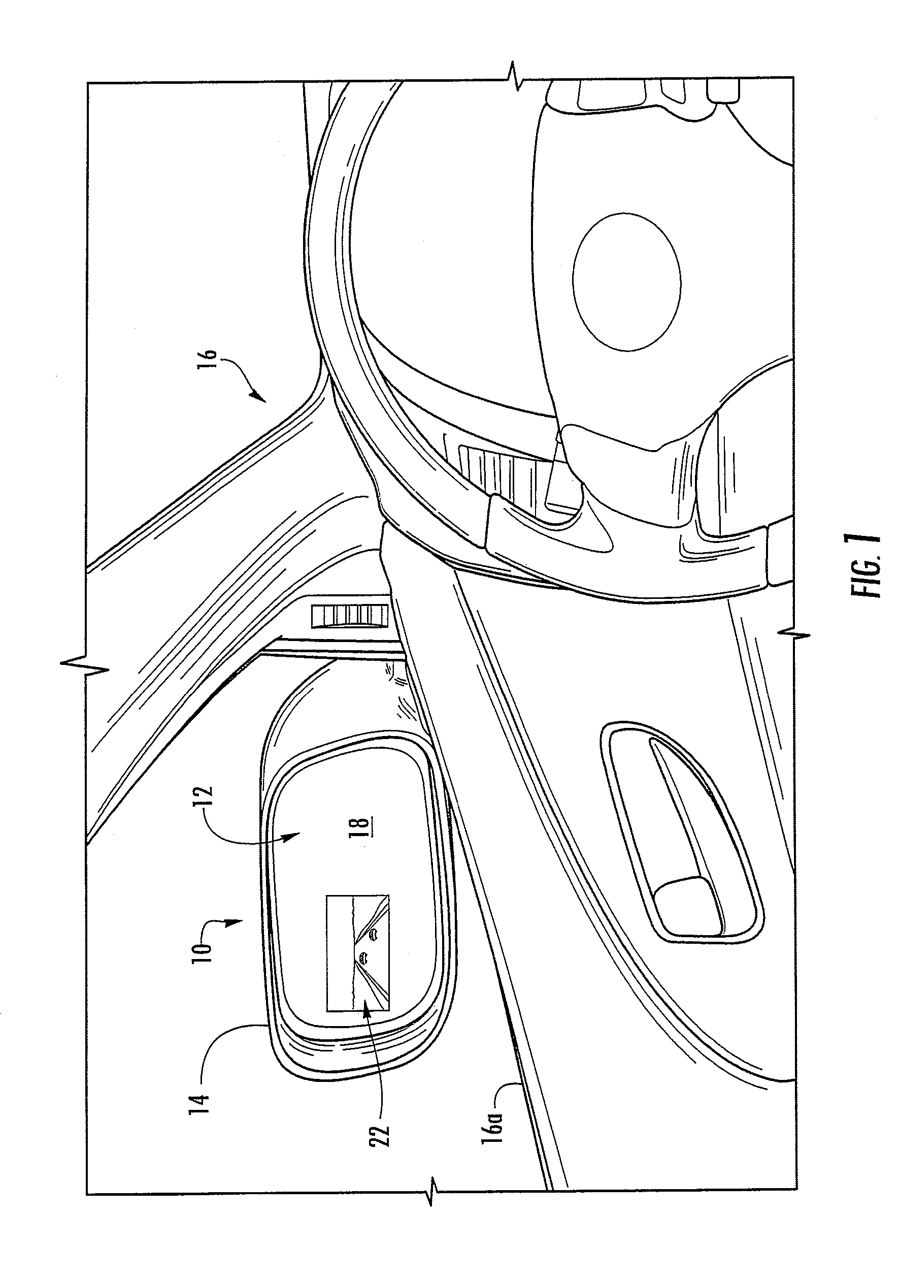 Display device for exterior rearview mirror