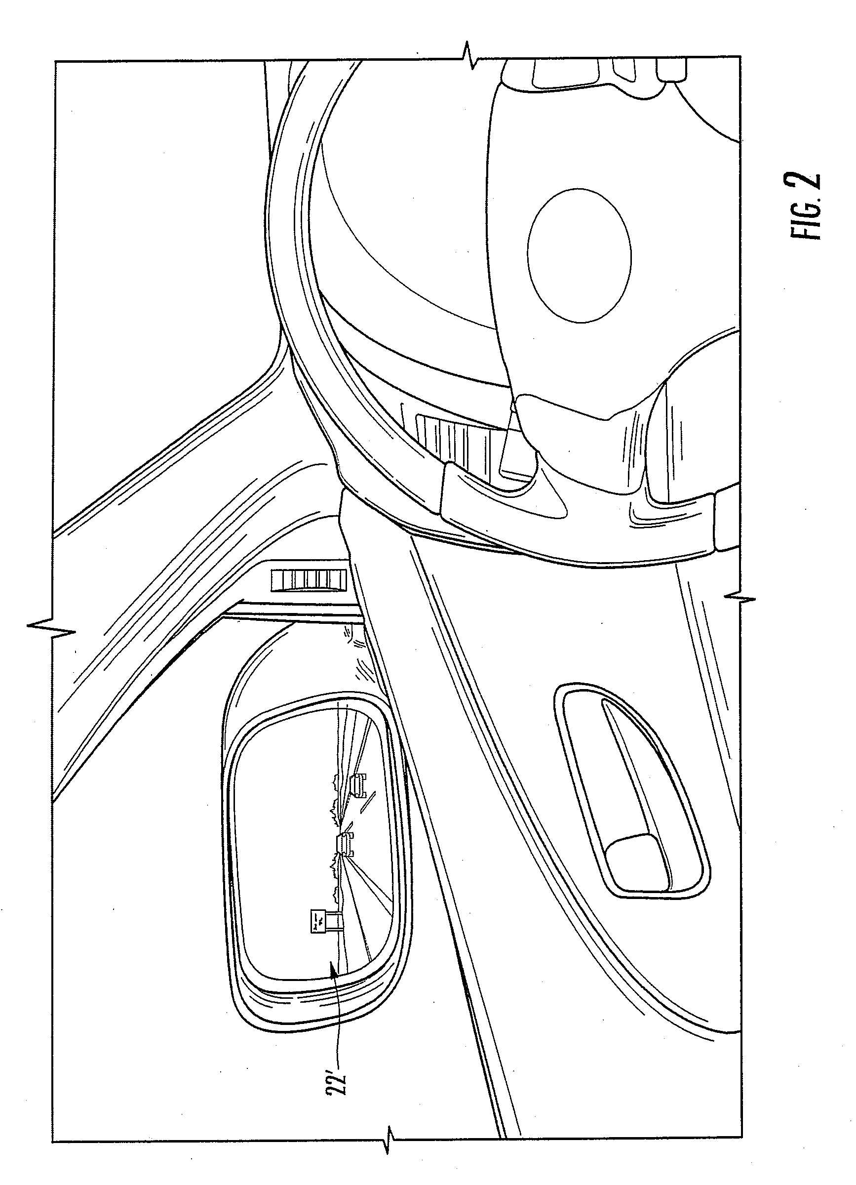 Display device for exterior rearview mirror