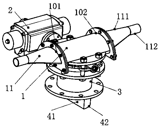 Bin top steering valve