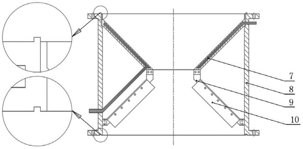 Vertical type sludge thin layer drying device