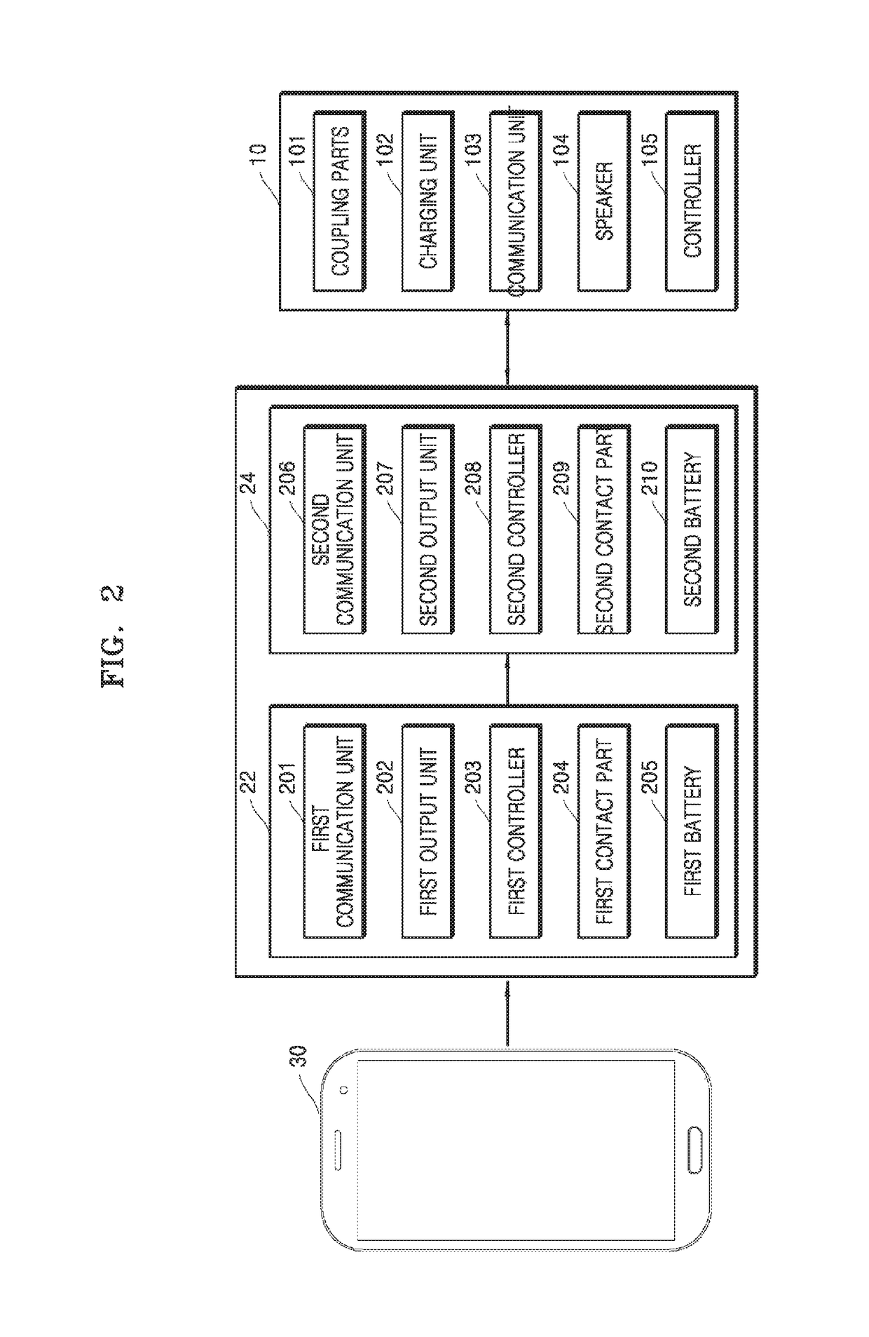 Case including speaker for outputting sound using earphones