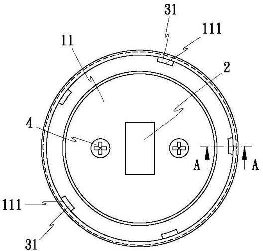 LED (light-emitting diode) lamp holder formed by stretching