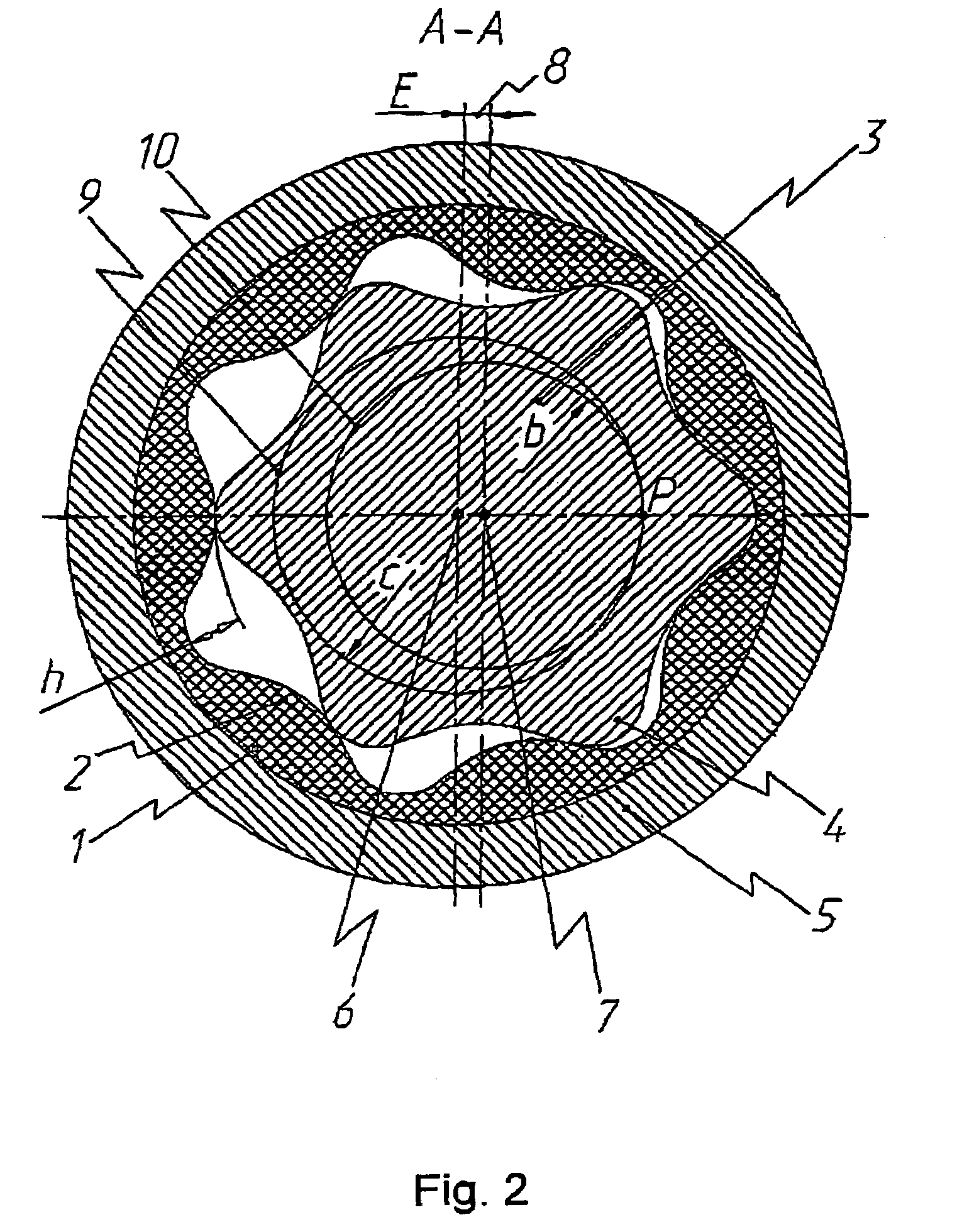 Gerotor mechanism for a screw hydraulic machine