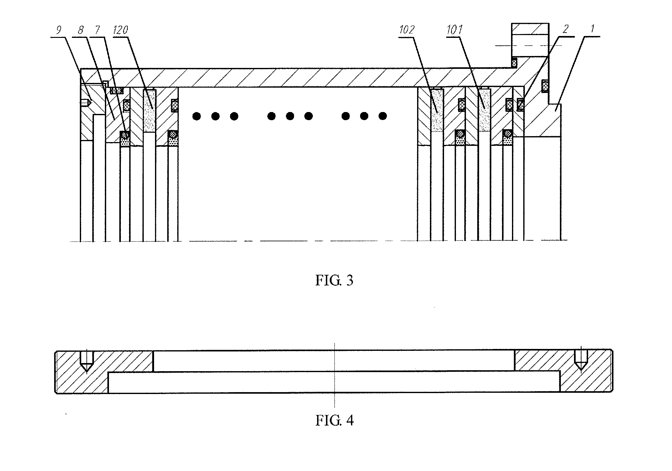 Reciprocating shaft's sealing device with both magnetic fluid seal and c-type slip ring seal