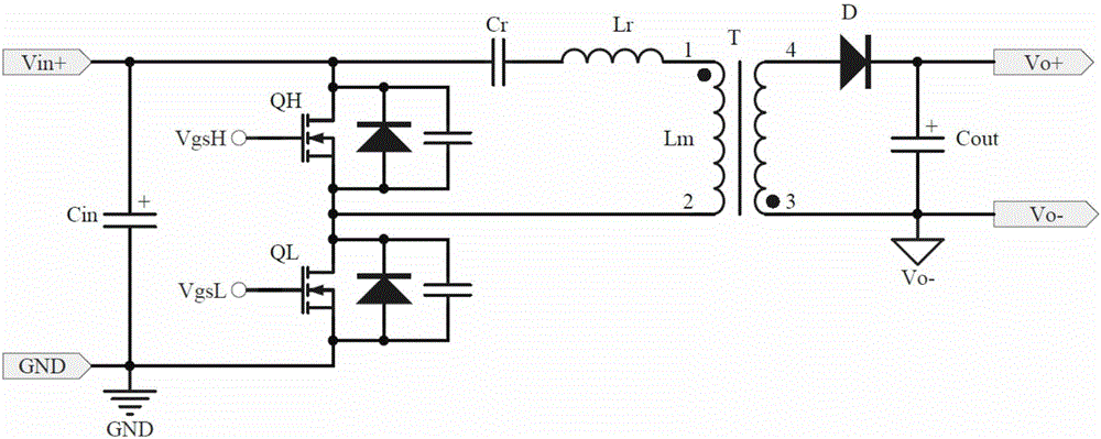 Asymmetric half-bridge flyback converter and driving control method therefor