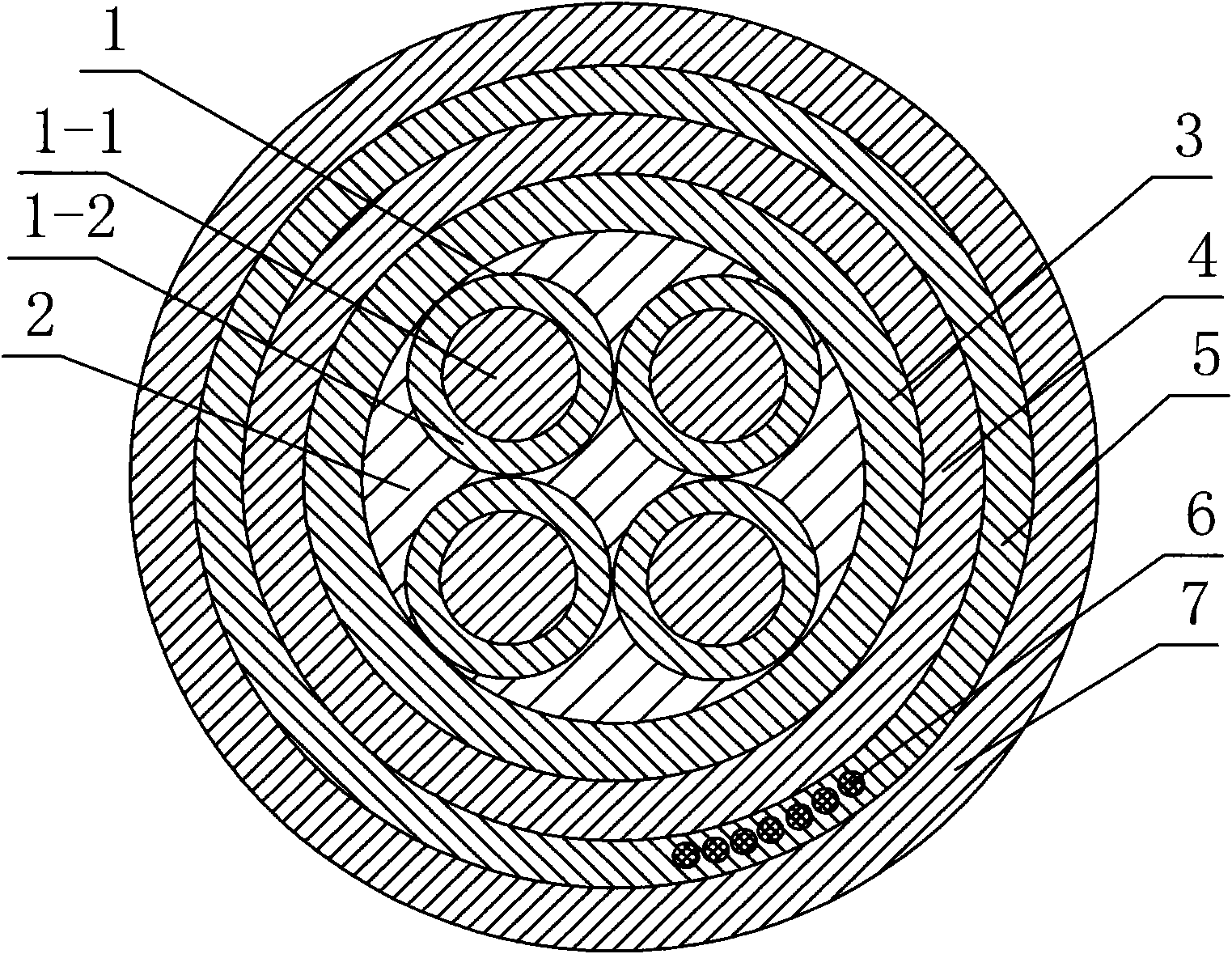 Highly flexible non-twisting control cable