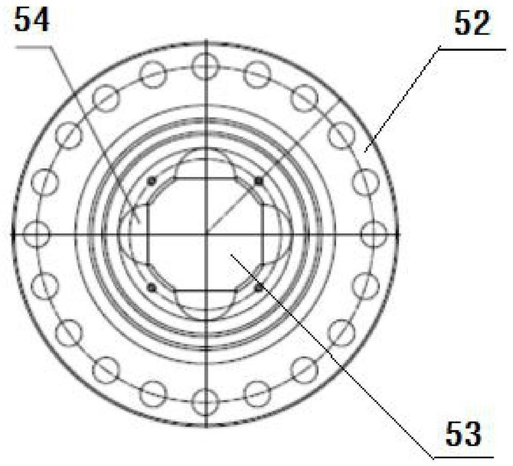 Emergency rescue device for wellhead reconstruction