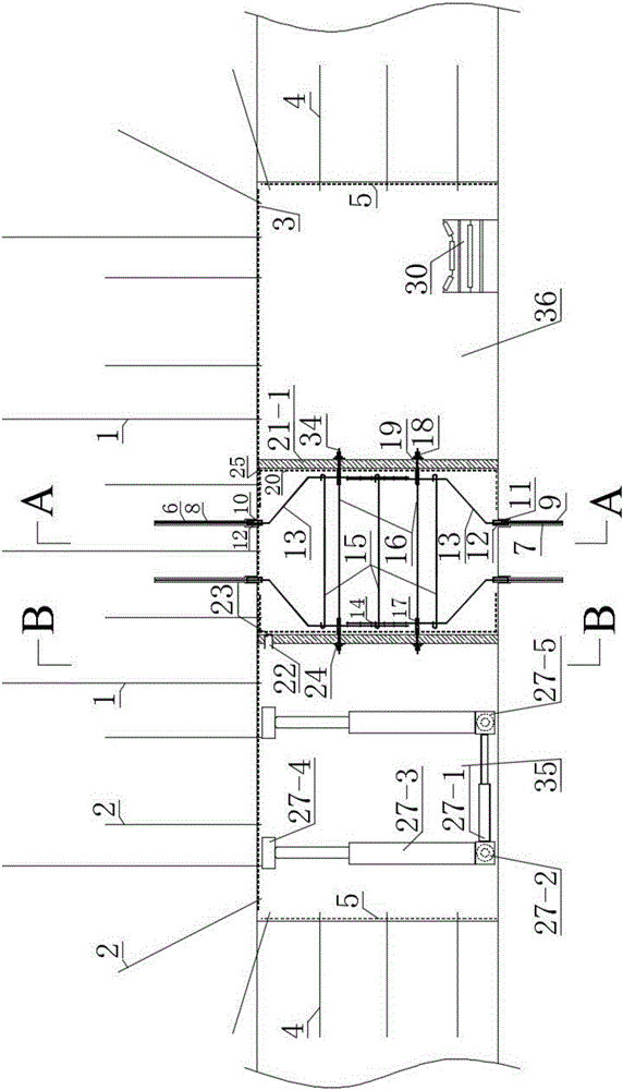 One-time tunneling two-roadway-retained excavating operation production line