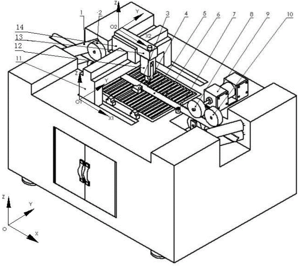 Laser continuous cutting device and cutting method for cutting saw band