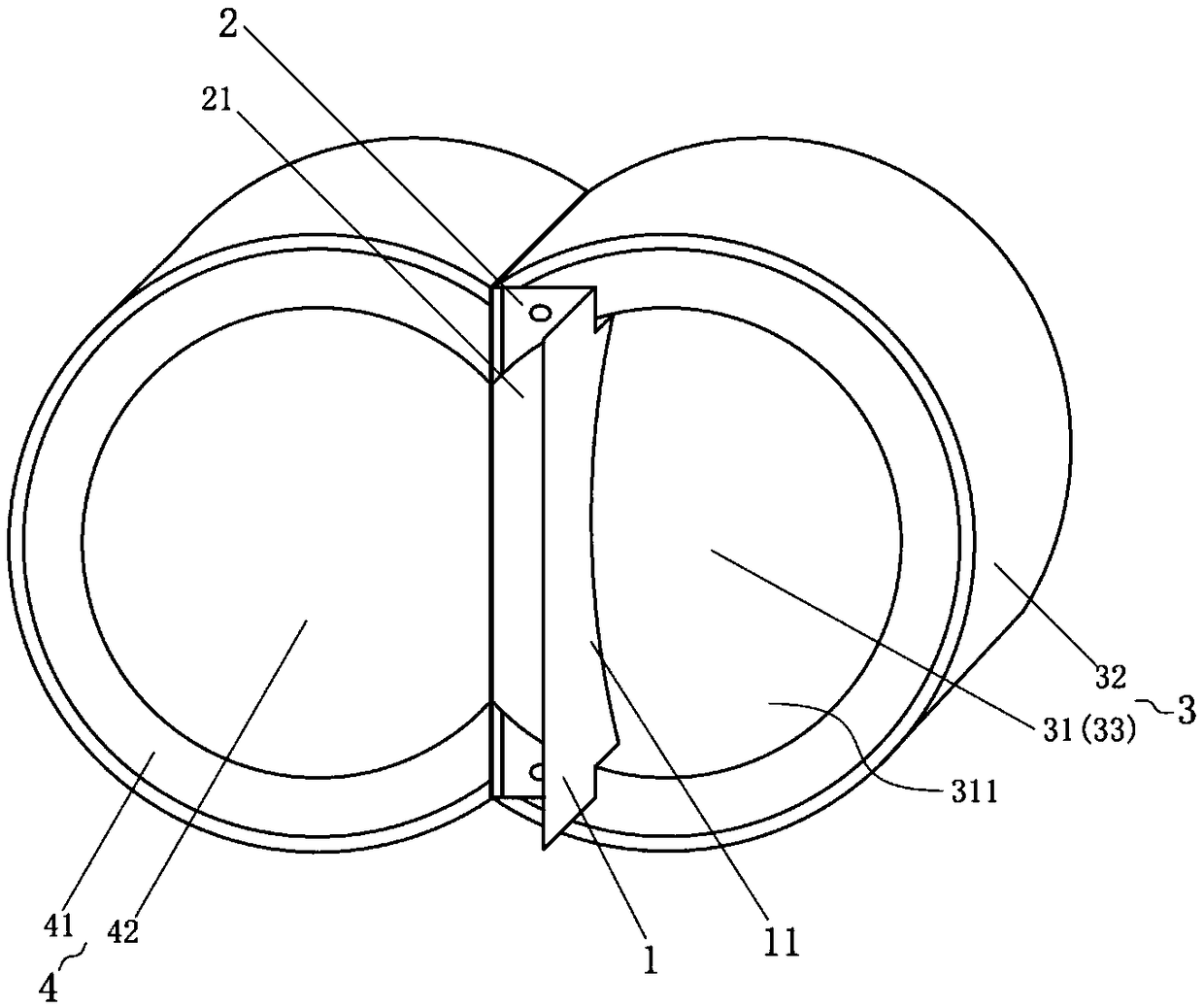 Light shielding member, lens set with light shielding structure and laser radar