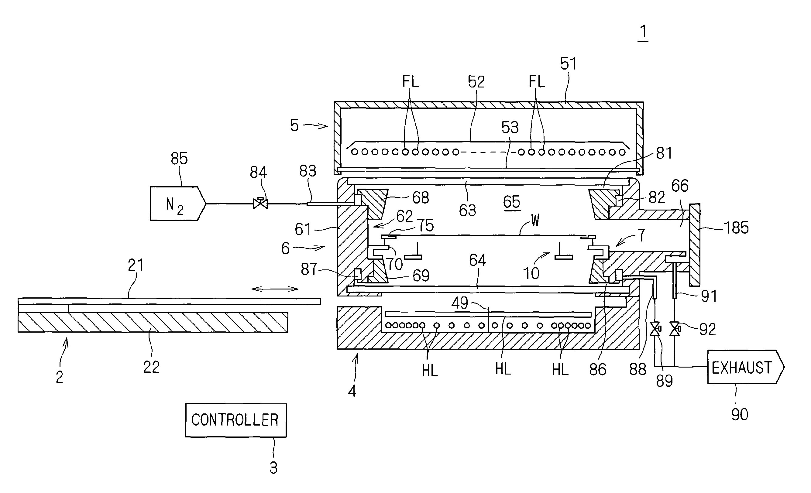 Light-emitting heat treatment apparatus