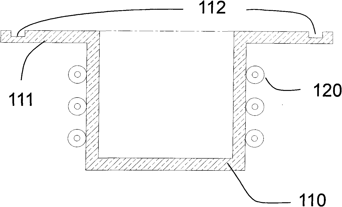 Metal evaporation crucible