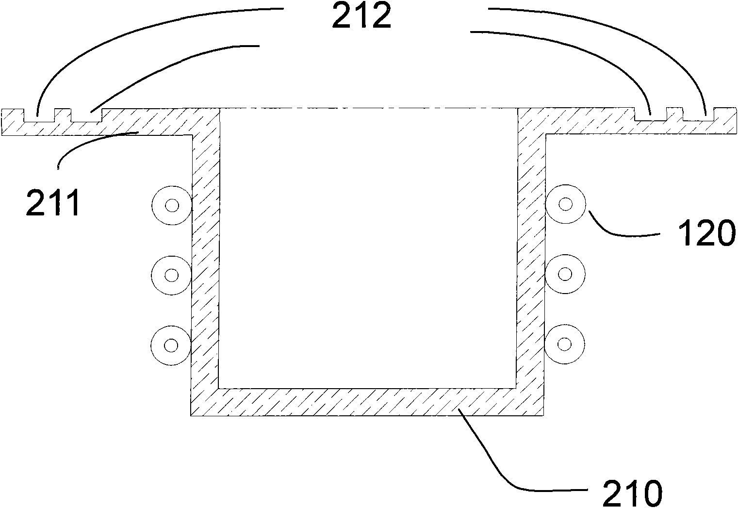 Metal evaporation crucible